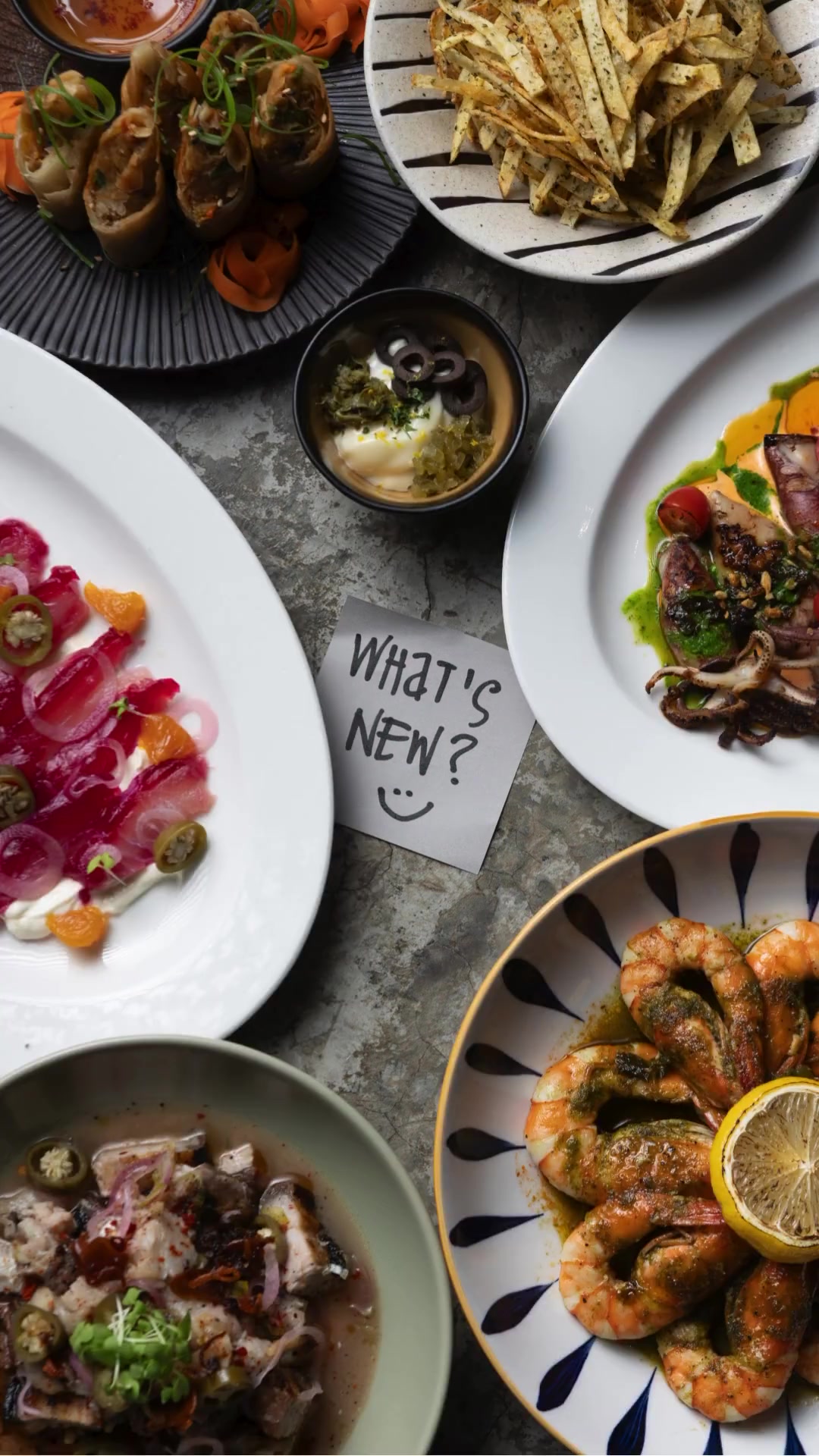 New menu dishes at Rabbit Room featuring seafood and Filipino-Italian cuisine